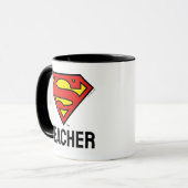Teacher Superman S-Shield | Superman Logo Mok (Voorkant links)