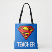 Teacher Superman S-Shield | Superman Logo Tote Bag (Voorkant)