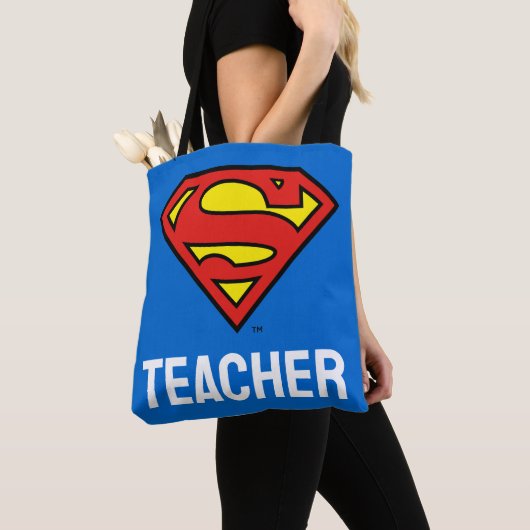Teacher Superman S-Shield | Superman Logo Tote Bag (Dichtbij)