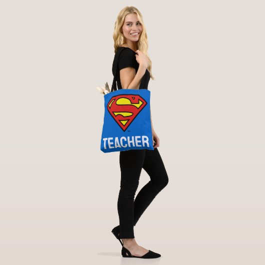 Teacher Superman S-Shield | Superman Logo Tote Bag (Op model)