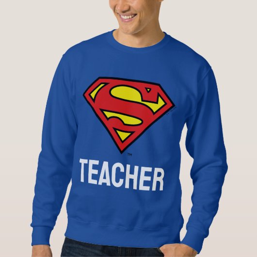Teacher Superman S-Shield | Superman Logo Trui (Voorkant)