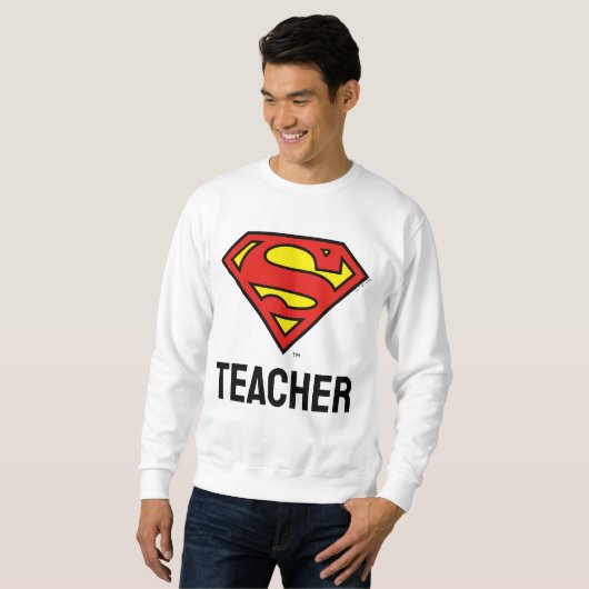 Teacher Superman S-Shield | Superman Logo Trui (Voorkant volledig)