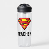 Teacher Superman S-Shield | Superman Logo Waterfles (Voorkant)
