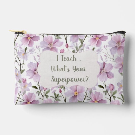 Teacher Superpower Bloemstuk  Etui (Voorkant)