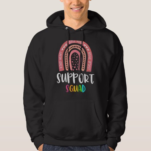 Teacher Support Squad e Hoodie (Voorkant)