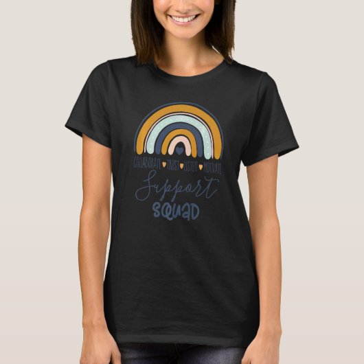 Teacher Support Squad e T-shirt (Voorkant)
