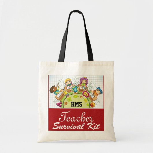 Teacher Survival Kit - SRF Tote Bag (Voorkant)