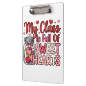 Teacher Sweet Heart Valentine's Clipboard Klembord (Links)