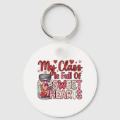 Teacher Sweet Heart Valentine's Keychain (Voorkant)