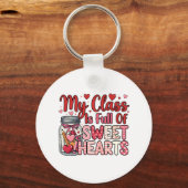 Teacher Sweet Heart Valentine's Keychain (Voorkant)