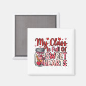 Teacher Sweet Heart Valentine's Magnet (Voorkant / Achterkant)