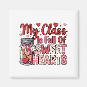 Teacher Sweet Heart Valentine's Magnet (Voorkant)