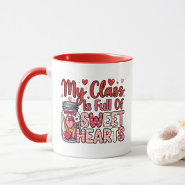 Teacher Sweet Heart Valentine's Mug Mok