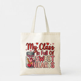 Teacher Sweet Heart Valentine's Tote Bag