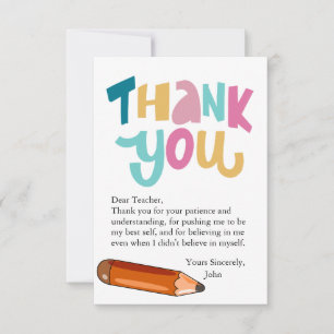 Teacher Sweet Treat Label, Bedankkaart