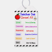 Teacher Tea Survival Kit Cadeau Label Cadeaulabel (Voorkant)
