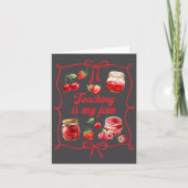 Teacher Teach Loves Insre Strawberry Teaching Is M Kaart (Voorkant)