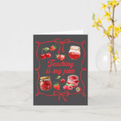 Teacher Teach Loves Insre Strawberry Teaching Is M Kaart (Gele Bloem)