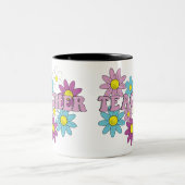 Teacher, teacher life tweekleurige koffiemok (Center)