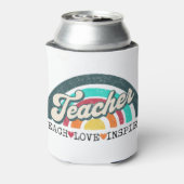 Teacher tekst ontwerp blikjeskoeler (Blikje Achterkant)
