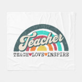 Teacher tekst ontwerp fleece deken (Voorkant (Horizontaal))