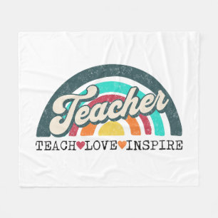 Teacher tekst ontwerp fleece deken