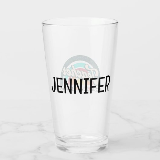 Teacher tekst ontwerp glas (Achterkant)