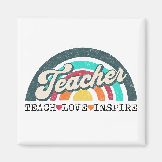 Teacher tekst ontwerp magneet (Voorkant)