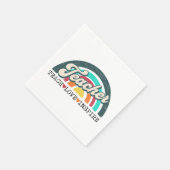 Teacher tekst ontwerp servet (Hoek)