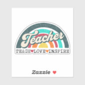Teacher tekst ontwerp sticker (Vel)