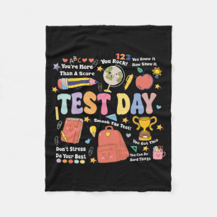 Teacher Test Dag Motivatie Teacher Starr Testin Fleece Deken