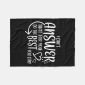 Teacher Test Day Gift Testing Quote State Exam Lad Fleece Deken (Voorkant (Horizontaal))