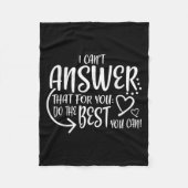 Teacher Test Day Gift Testing Quote State Exam Lad Fleece Deken (Voorkant)