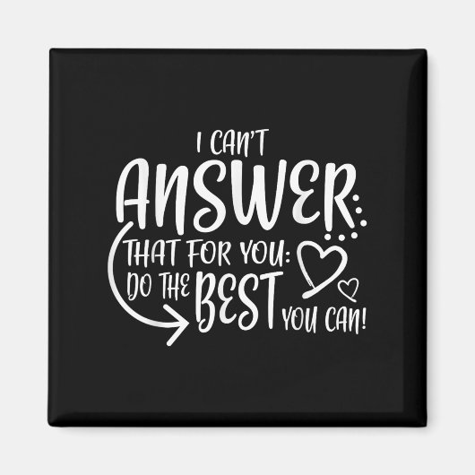 Teacher Test Day Gift Testing Quote State Exam Lad Magneet (Voorkant)