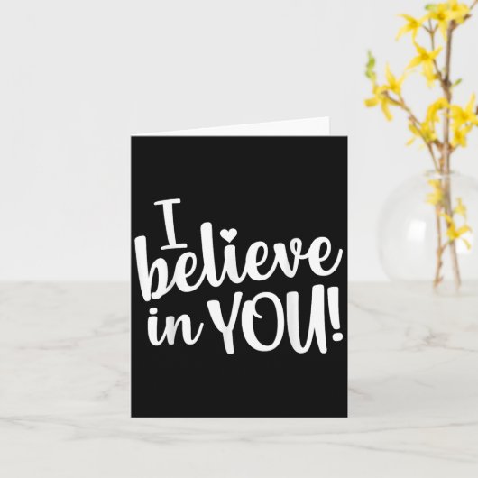 Teacher Test Day I Believe In You Testing Exam Pro Kaart (Gele Bloem)