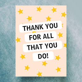 Teacher Thank You Card Notitiekaartje