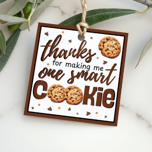 Teacher Thank You One Smart Cookie Gift Bedankjes Labels