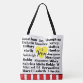 TEACHER Thank You With Names on BACK! Tote Bag (Achterkant)
