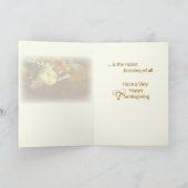 Teacher Thanksgiving Bloemenmand Feestdagen Kaart (Binnen)