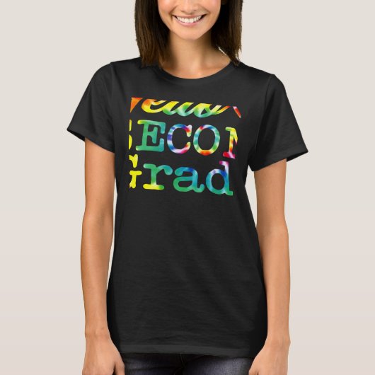 Teacher Tie Dye Hello Second Grade 2nd Grade Schoo T-shirt (Voorkant)