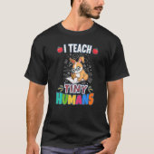 Teacher Tiny Humans Primary Elementary Cla T-shirt (Voorkant)