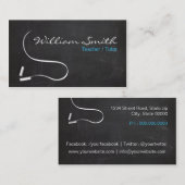Teacher / Tutor Business card Visitekaartje (Voorkant / Achterkant)