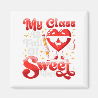 Teacher Valentijnsdag Shirt Mijn CL zit vol met Sw Magneet