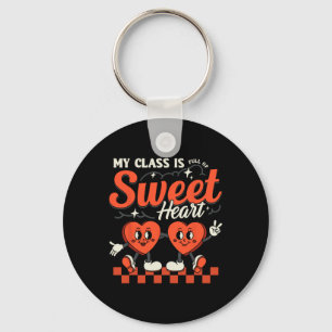 Teacher Valentijnsdag Shirt Mijn CL zit vol met Sw Sleutelhanger