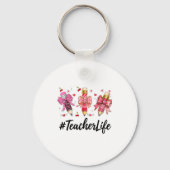 Teacher Valentine Coquette Bow Teacher Valentines  Sleutelhanger (Voorkant)