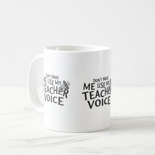Teacher Voice Mug Koffiemok (Voorkant links)
