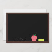 Teacher Wise Owl Kinder Afstuderen Uitnodiging (Achterkant)