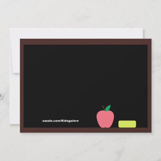 Teacher Wise Owl Kinder Afstuderen Uitnodiging (Achterkant)