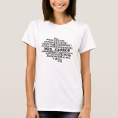 Teacher Word Cloud T-shirt (Voorkant)