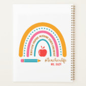 #Teacherlife Rainbow Personalized Teacher's Planner (Achterkant)